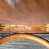 Paire d'authentiques anciennes chaises Bistrot signées Fischel Vintage