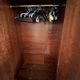 Vintage Mid-Century Wooden Wardrobe with Mirror – 1950s/60s