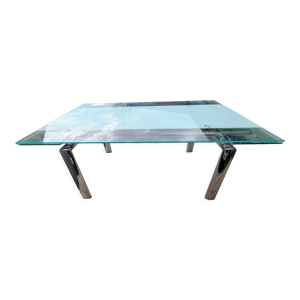 Table extensible en acier chromé