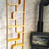 Bent plywood wall, bookcase, flowerbed, Volak by Holesov, 1960s Czechoslovakia