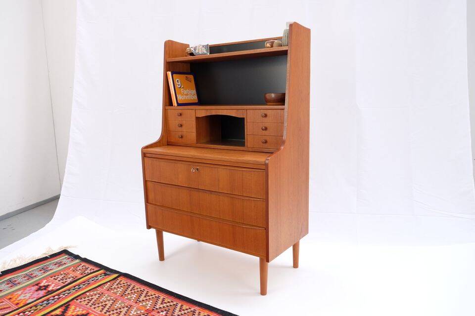 Vintage Danish secretary from the 1960s/70s, in teak, mid-century style.