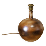 Sandstone ball lamp base by Pierre Digan