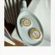 Small dish or empty pocket duck head, banche earthenware