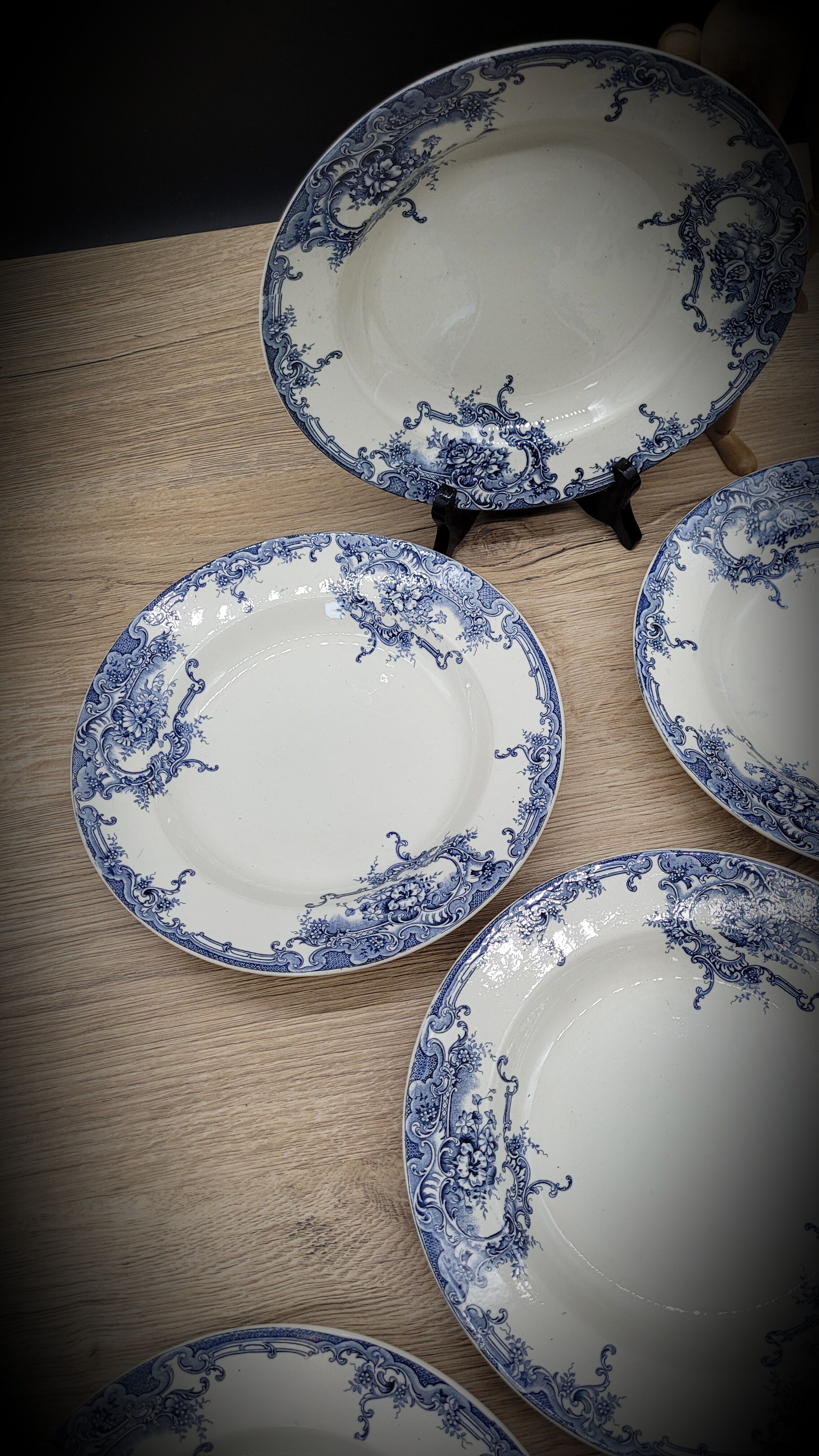Set 6 plates Dauphin BFK 1920