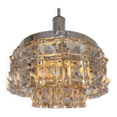 Midcentury Glass Chandelier by Kinkeldey, Germany, 1970s