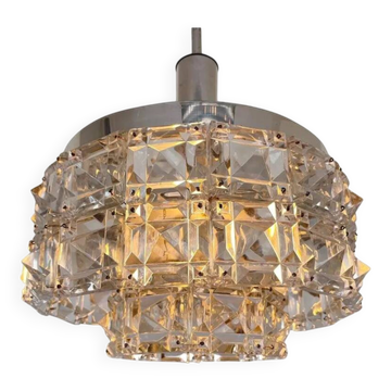 Lustre en verre par Kinkeldey, Allemagne, années 1970