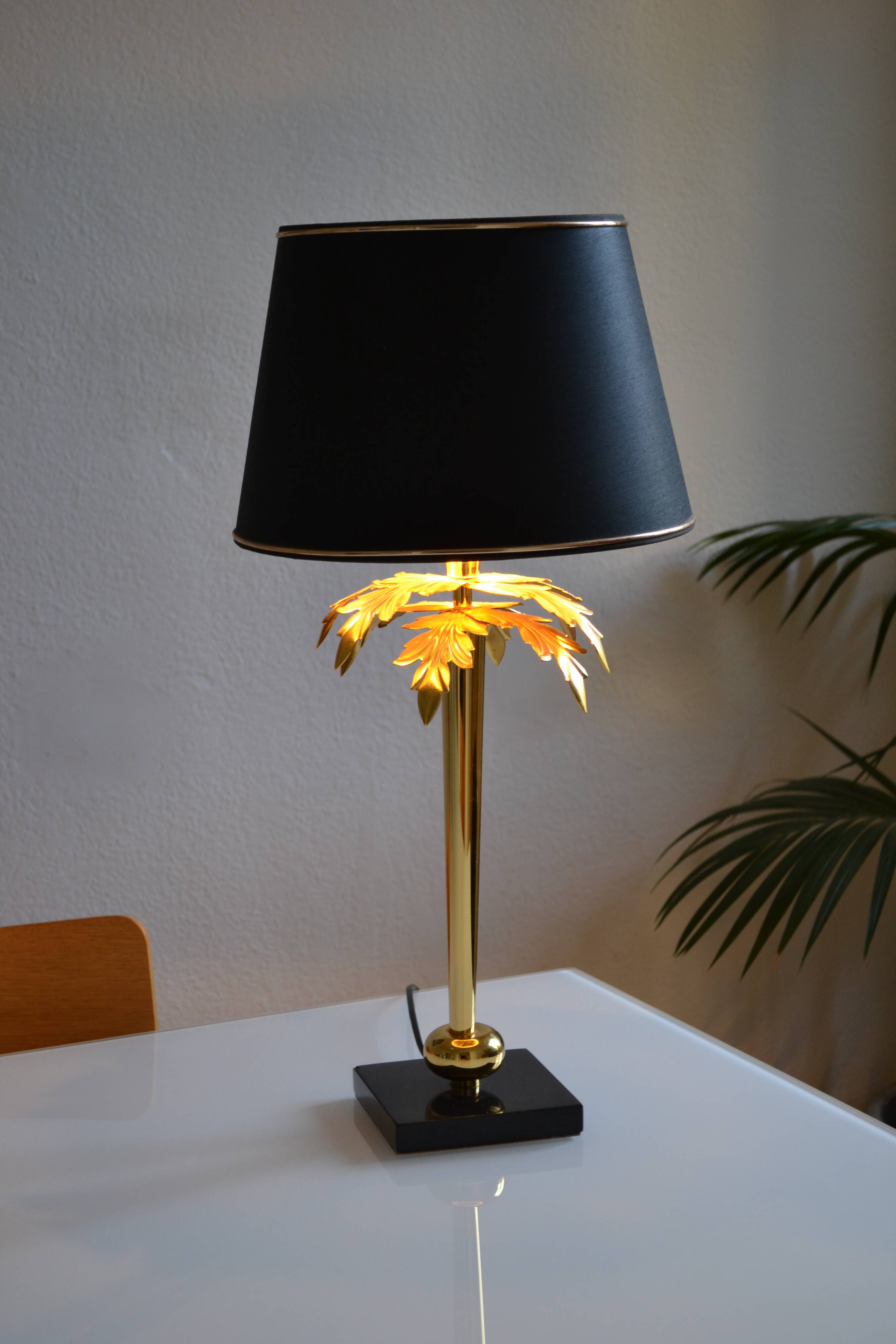 “Palm tree” lamp chandelier Deknudt Belgium