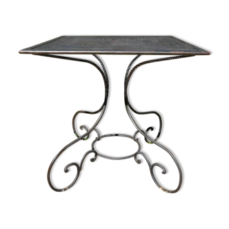 Wrought iron garden table