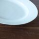 Large thick dish in white porcelain from Paris 19th