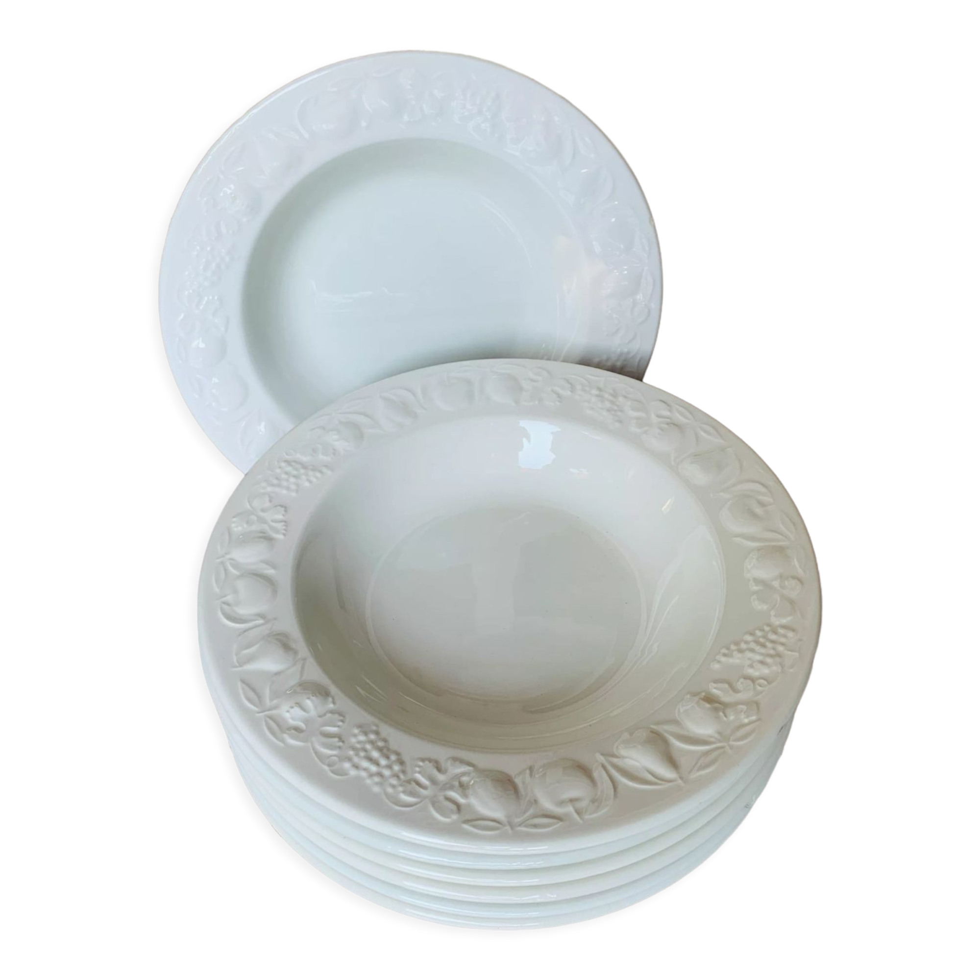 Italian ceramic plates model Fruits