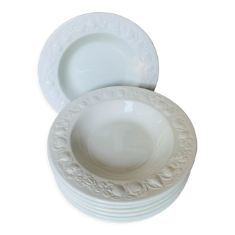 Italian ceramic plates model Fruits