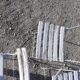 Lot of 5 white folding garden chairs