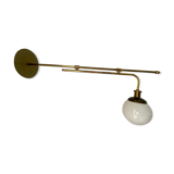 Brass art deco slide lamp