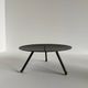 Vintage Modernist Large Sized Black Metal Candle Holder