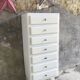Vintage white wood dresser