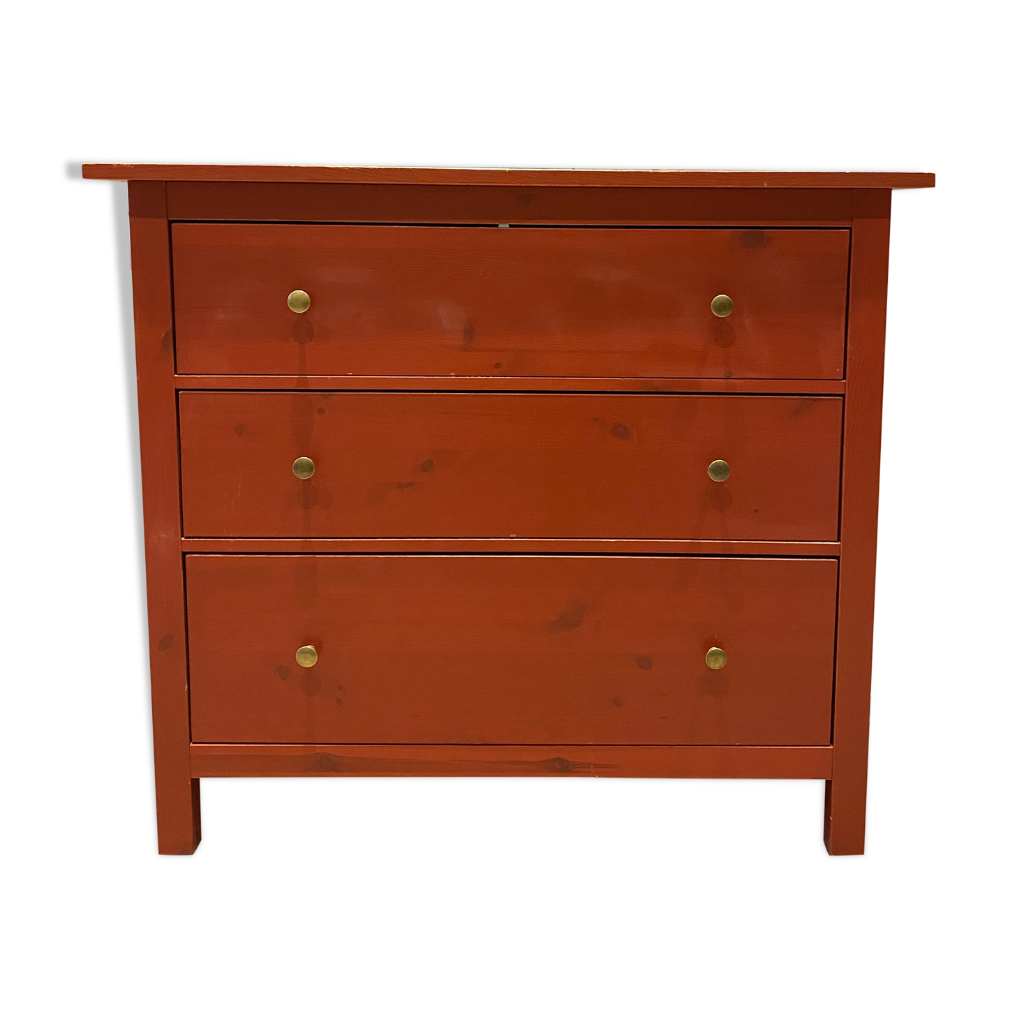 Commode bois rouge