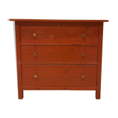 Commode bois rouge