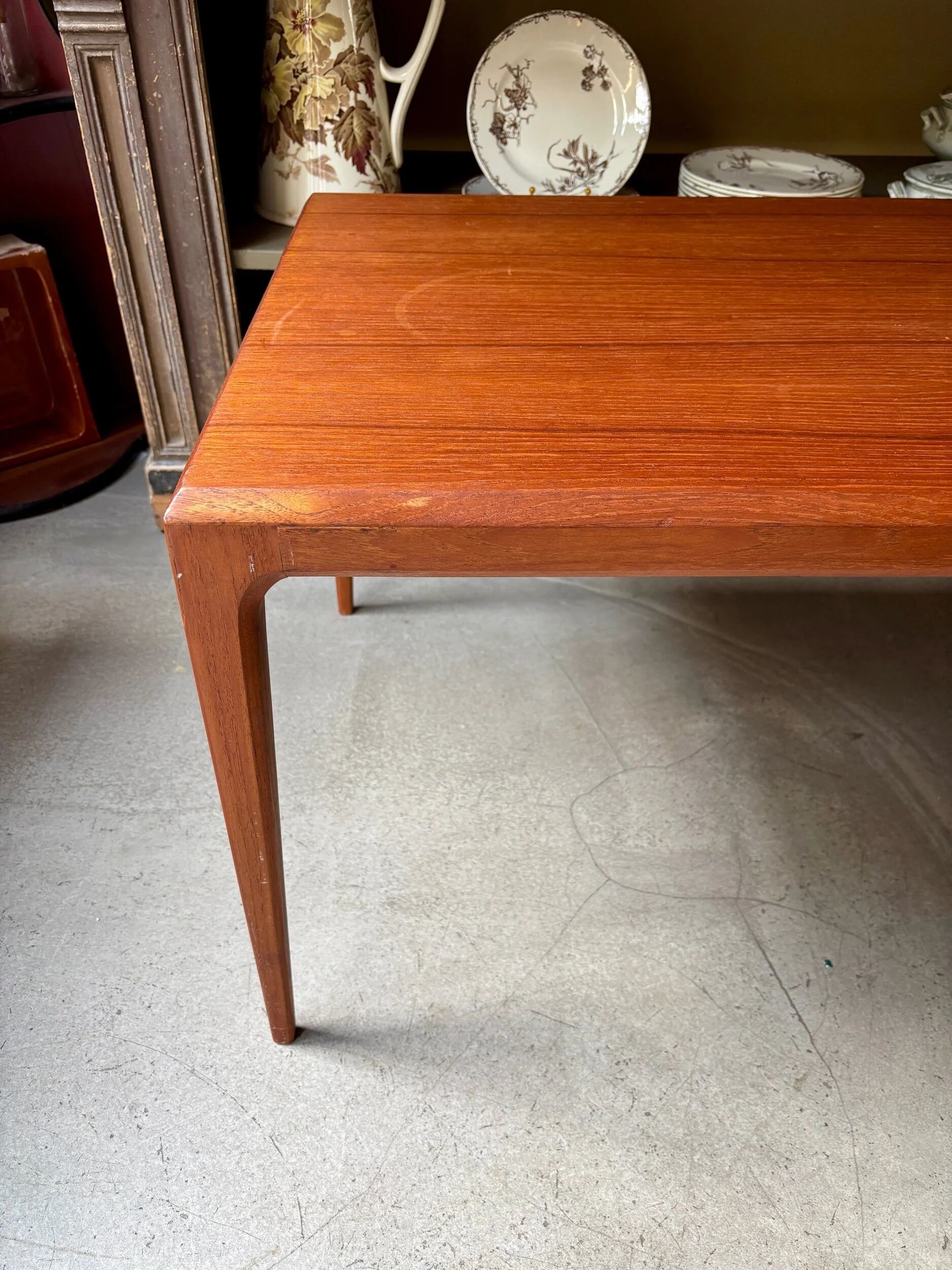 Scandinavian teak coffee table attributed to Johannes Andersen, circa 1960.