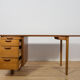 Art Deco Oak Desk by Gunnar Ericsson for Åtvidaberg / Facit AB, Sweden, 1950s