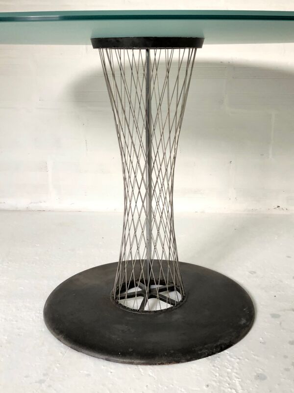 Table ronde en verre d’ Andreas Störiko - B&B italia