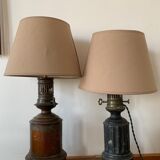 Lampe à gaz ancienne électrifiée