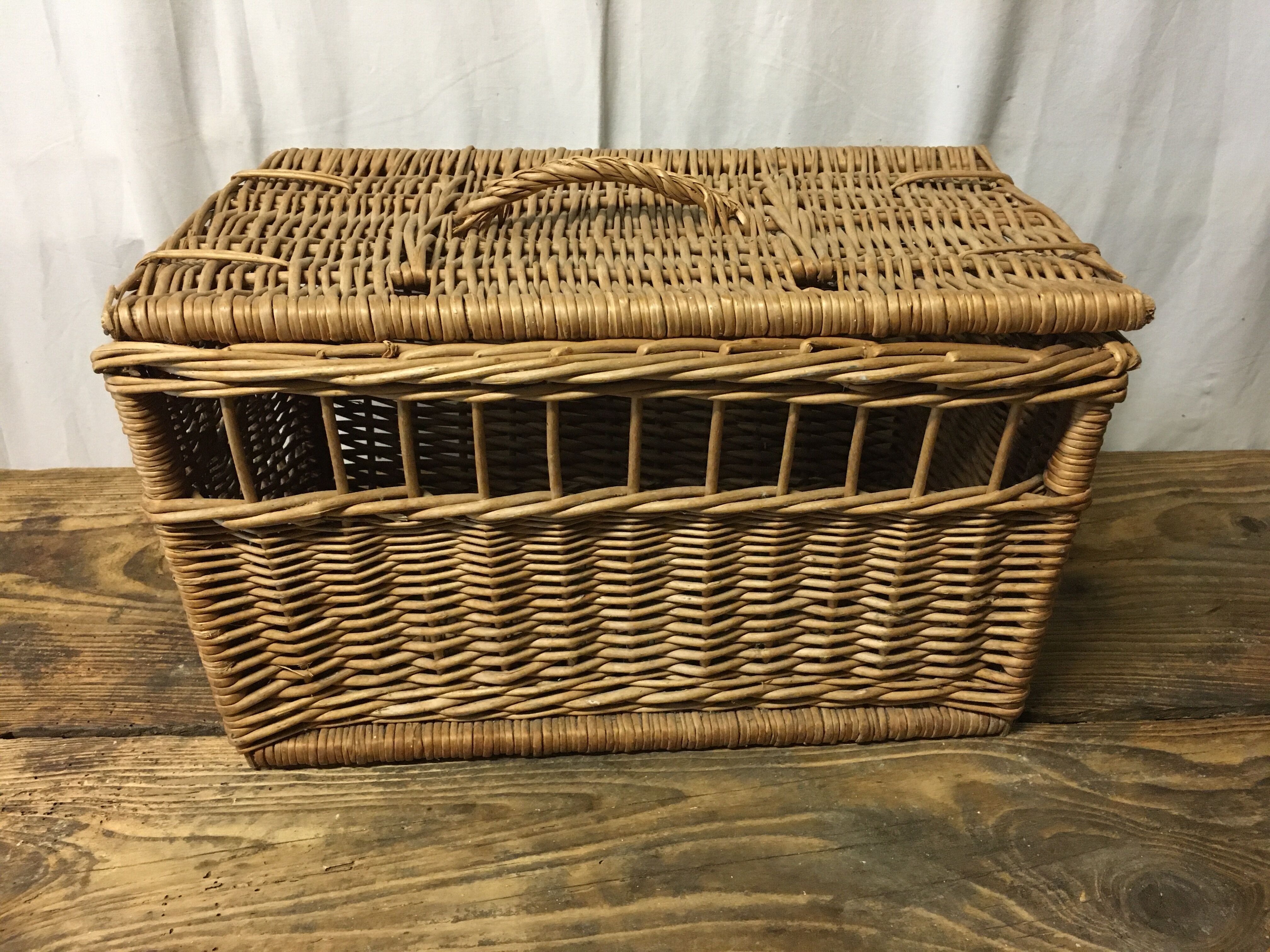 Vintage wicker basket