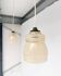 Set of 2 vintage beige ceiling lamps, 1960s