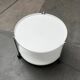 Minimalist Thrill metal coffee table or side table with wheels by Leitmotiv.