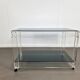 Lucite and smoked glass trolley | 1970s