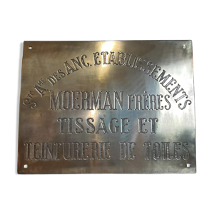 Enseigne ancien établissement