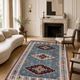 Antique Serbian Rug, Handmade Carpet Vintage Kilim, Geometric Oriental Rug