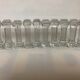 10 antique moulded glass knife rests