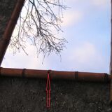 Bamboo mirror early XXth 86x65cm