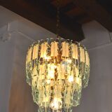 Chandelier Zero Quattro, 3 levels, Murano glass Italy 1970