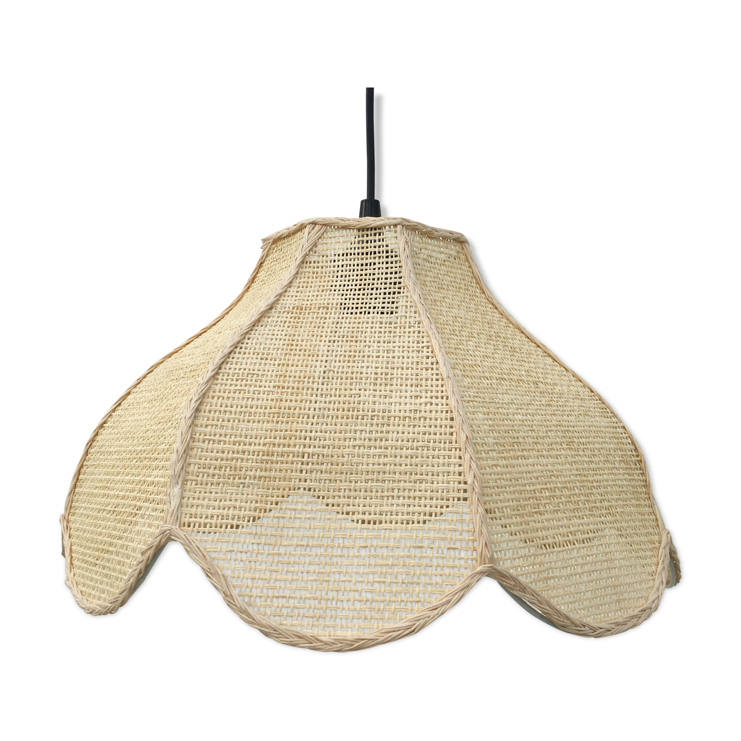 Rattan flower hanging