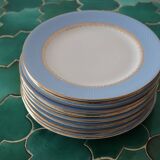 12 old Gilbert café flat plates