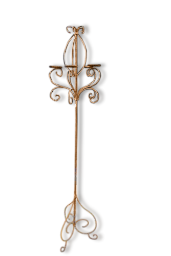 Iron candlestick