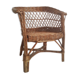 Vintage wicker child chair