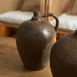 Brown brown brown vintage sandstone amphora jar