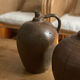 Brown brown brown vintage sandstone amphora jar