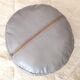 Pouf marocain en cuir gris