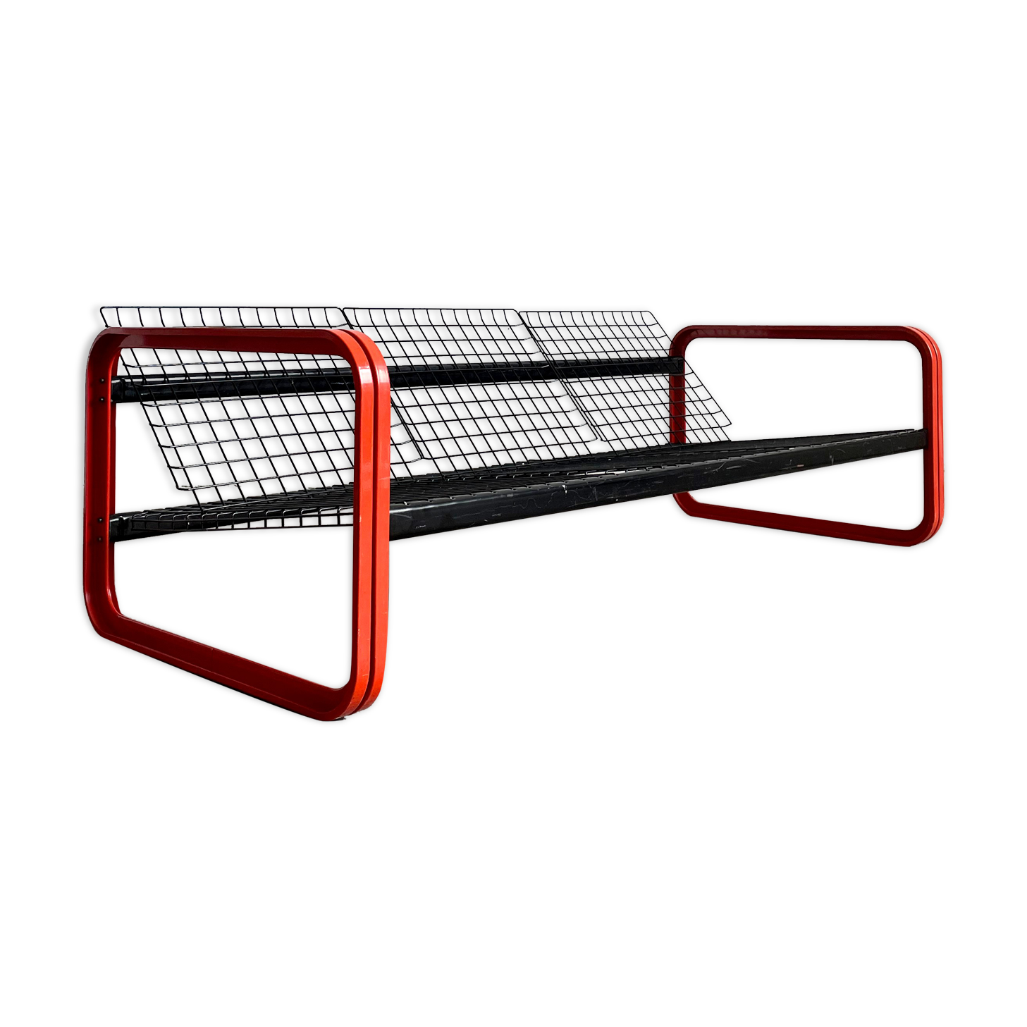 Canapé 3 places 'Quadra' design by Gigante Zambusi Boccato pour Seccose, Italie années 1980