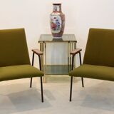 Pair of Pierre Guariche Armchairs by Meurop