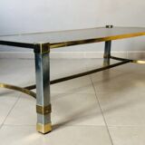 Hollywood Regency Style Chrome Coffee Table