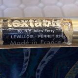 Textable brass and cashmere serving table