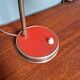 Vintage articulated desk lamp in red lacquered metal, 1950s
