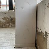 Library showcase ivory white sliding doors