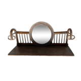 Old coat rack with mirror