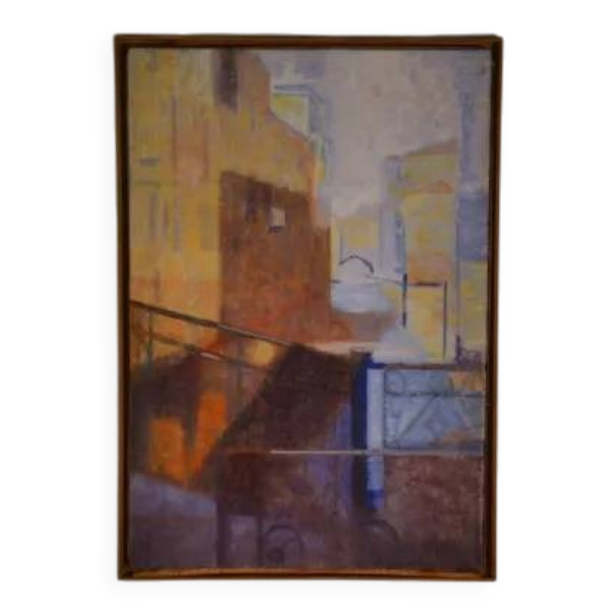 Abstract painting "Venice" by Monique Breton-Prouté, also known as Pehem