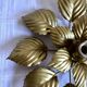 Wall lamp or ceiling lamp golden flower